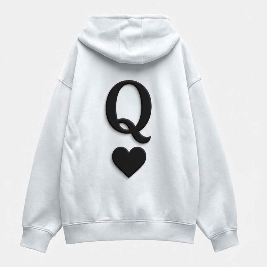 Q Puff Printed Oversized Hoodie - The Monq