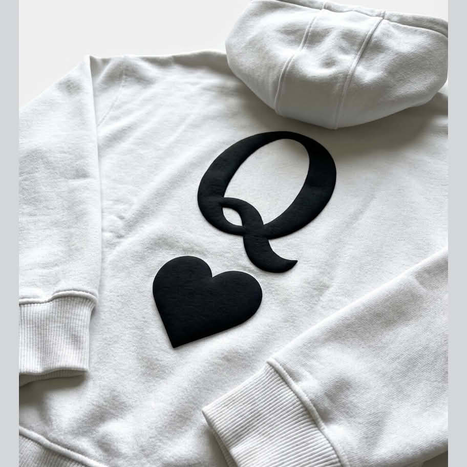 Q Puff Printed Oversized Hoodie - The Monq